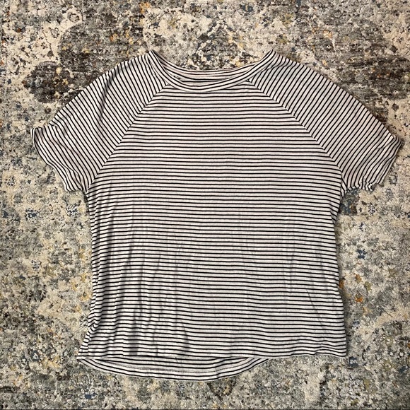 American Eagle Outfitters Tops - American Eagle Black and White Striped Crop Top